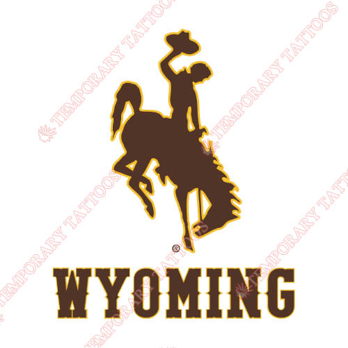Wyoming Cowboys Customize Temporary Tattoos Stickers NO.7074